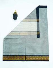 Warm Grey Color Vasundhara Cotton Saree