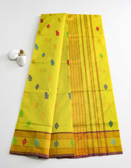 Chartreuse Yellow Color Venkatagiri Cotton Saree