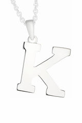 K Letter Pendant Necklace Girls