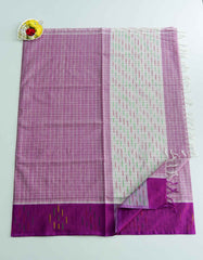 Light Purple Color Kuppadam Cotton Saree