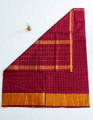 Checked South Cotton Saree