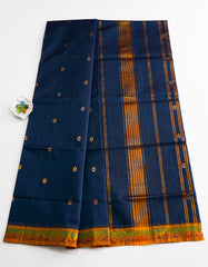 Deep Blue Color Venkatagiri Cotton Saree