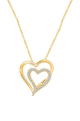 Double Heart Pendant Necklace