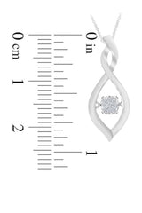 Latest Moissanite Diamond Twist Infinity Pendant Necklace 