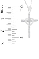 Latest Heart Cross Pendant Necklace, Cross Necklace Religious