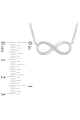 Stylish Moissanite Infinity Pendant Necklace