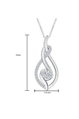 Moissanite Diamond Infinity Pendant Necklace