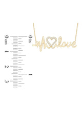 Love Heartbeat Pendant Necklace