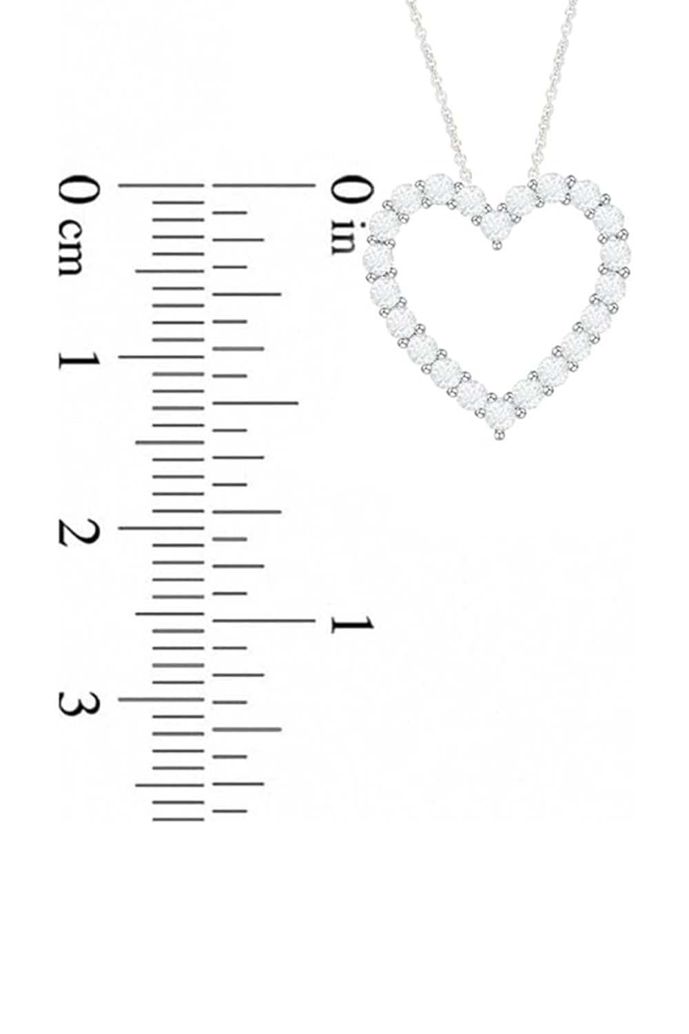 Latest Moissanite Heart Necklace, Heart Pendant Necklace 