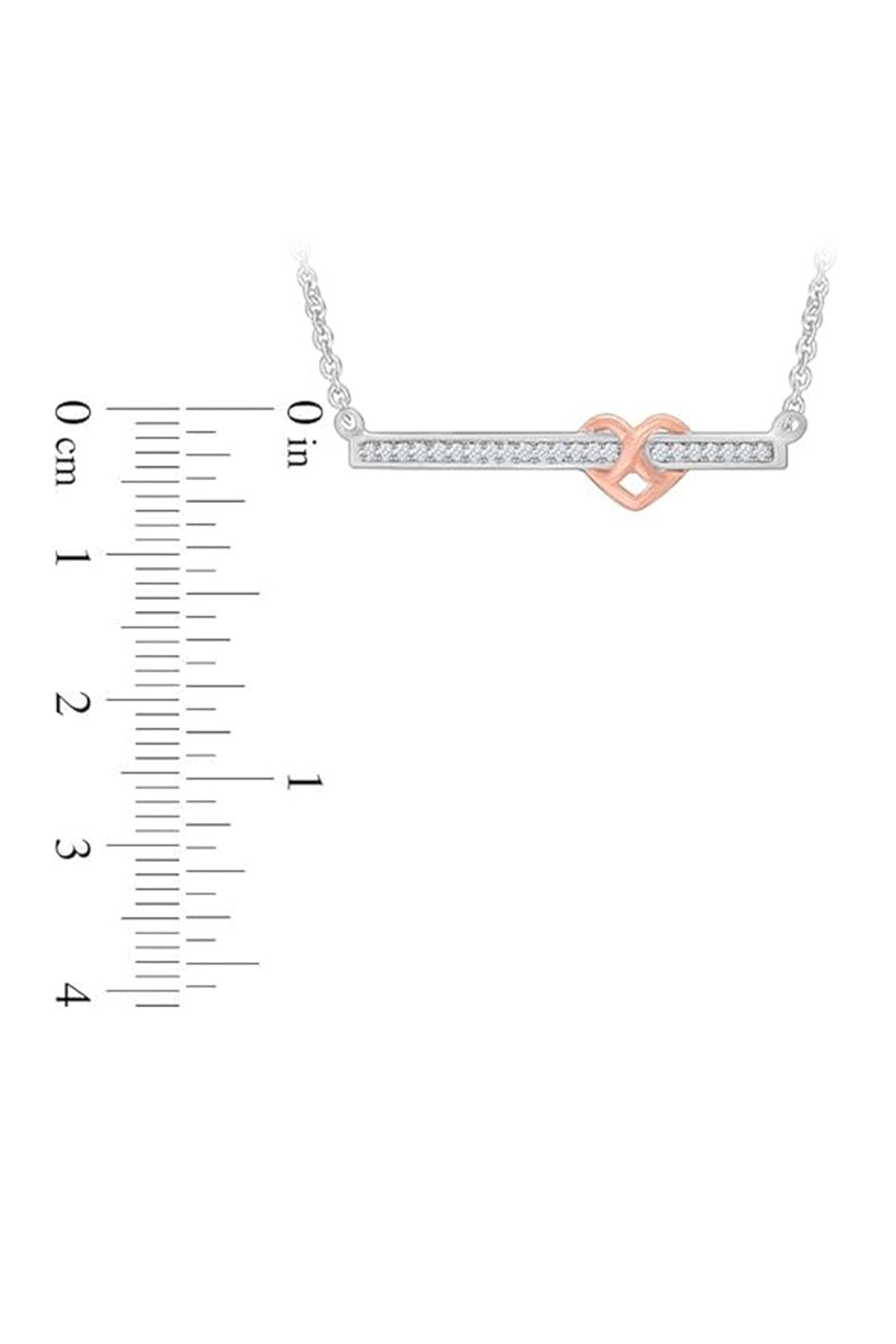 Latest Infinity Heart Bar Pendant Necklace