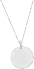 White Gold Color Paw Print Disc Pendant Necklace, Fashion Jewellery