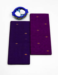 Dark indigo and royal purple Venkatagiri Cotton Saree