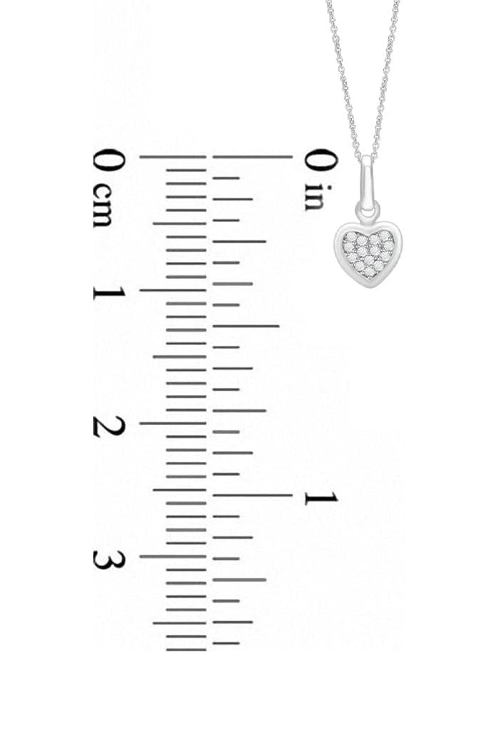 Latest Round Moissanite Cluster Heart Pendant Necklace