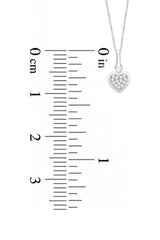 Latest Round Moissanite Cluster Heart Pendant Necklace