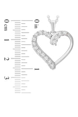 Latest Yaathi Moissanite Heart Pendant Necklace Lab Created