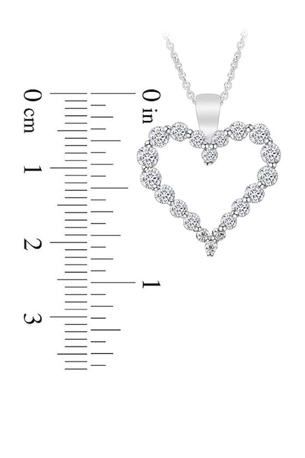 Latest Moissanite Heart Pendant Necklace, Pendant For Women