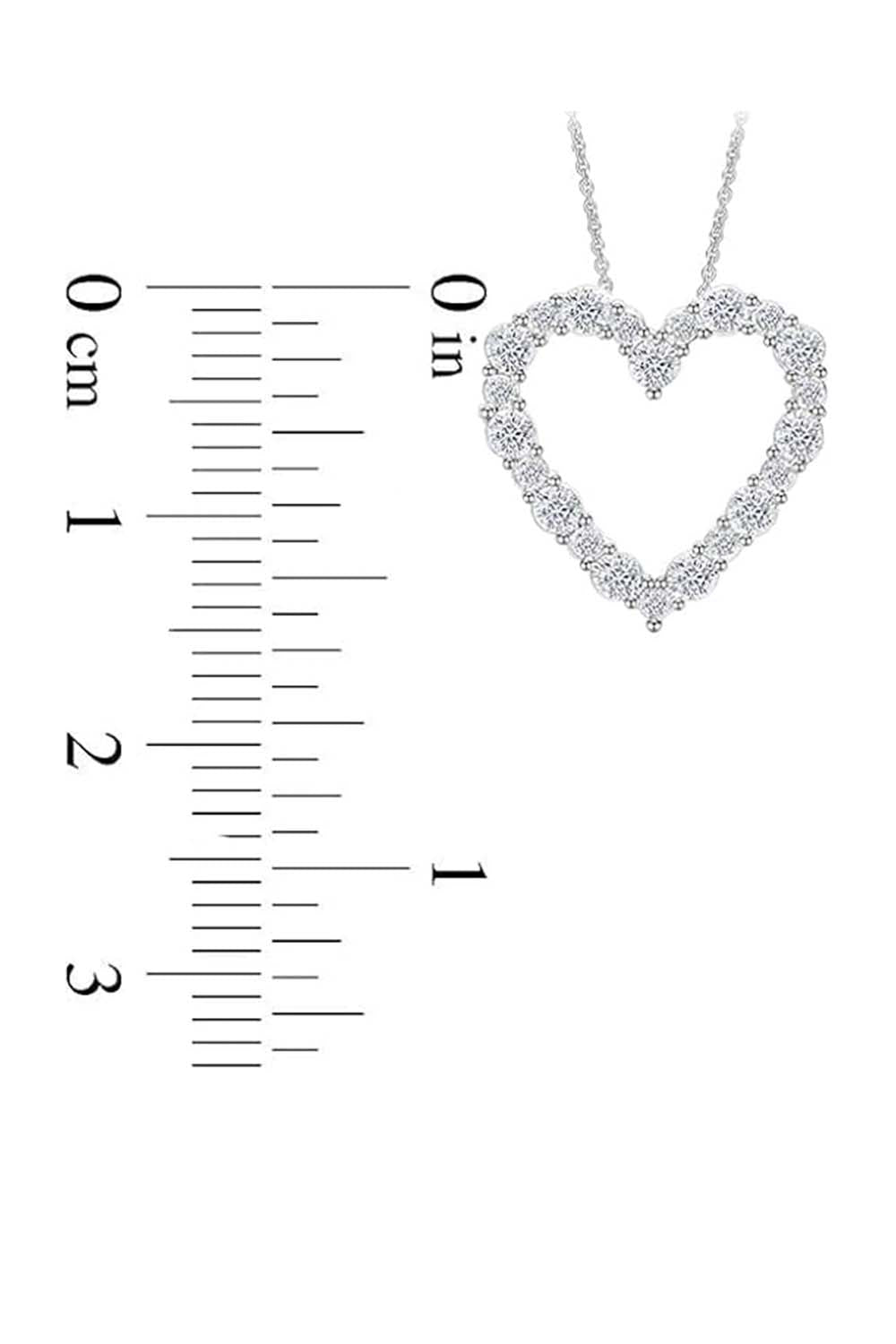 Popular Heart Outline Pendant Necklace