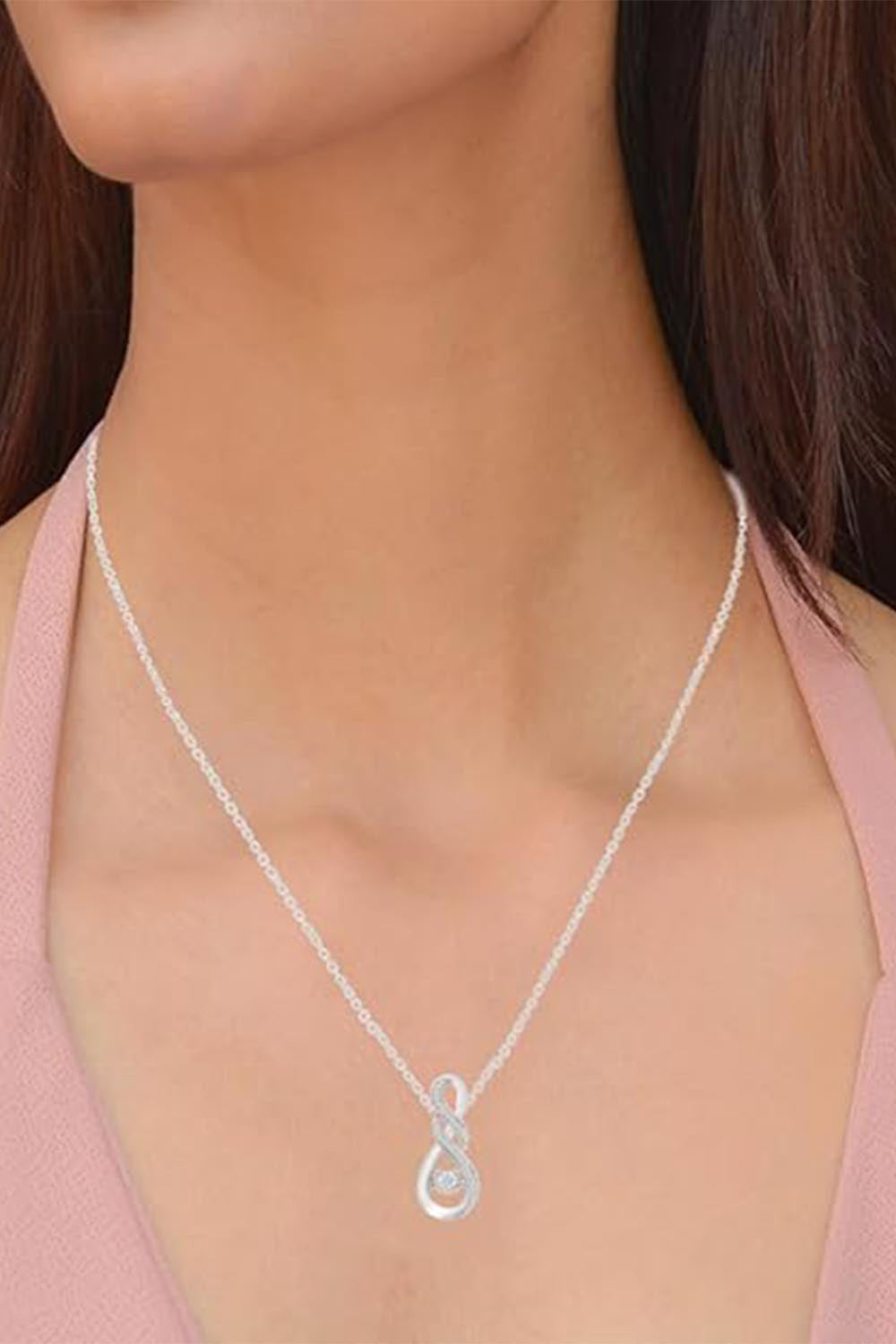 New Yaathi Double Infinity Pendant Necklace, Jewellery