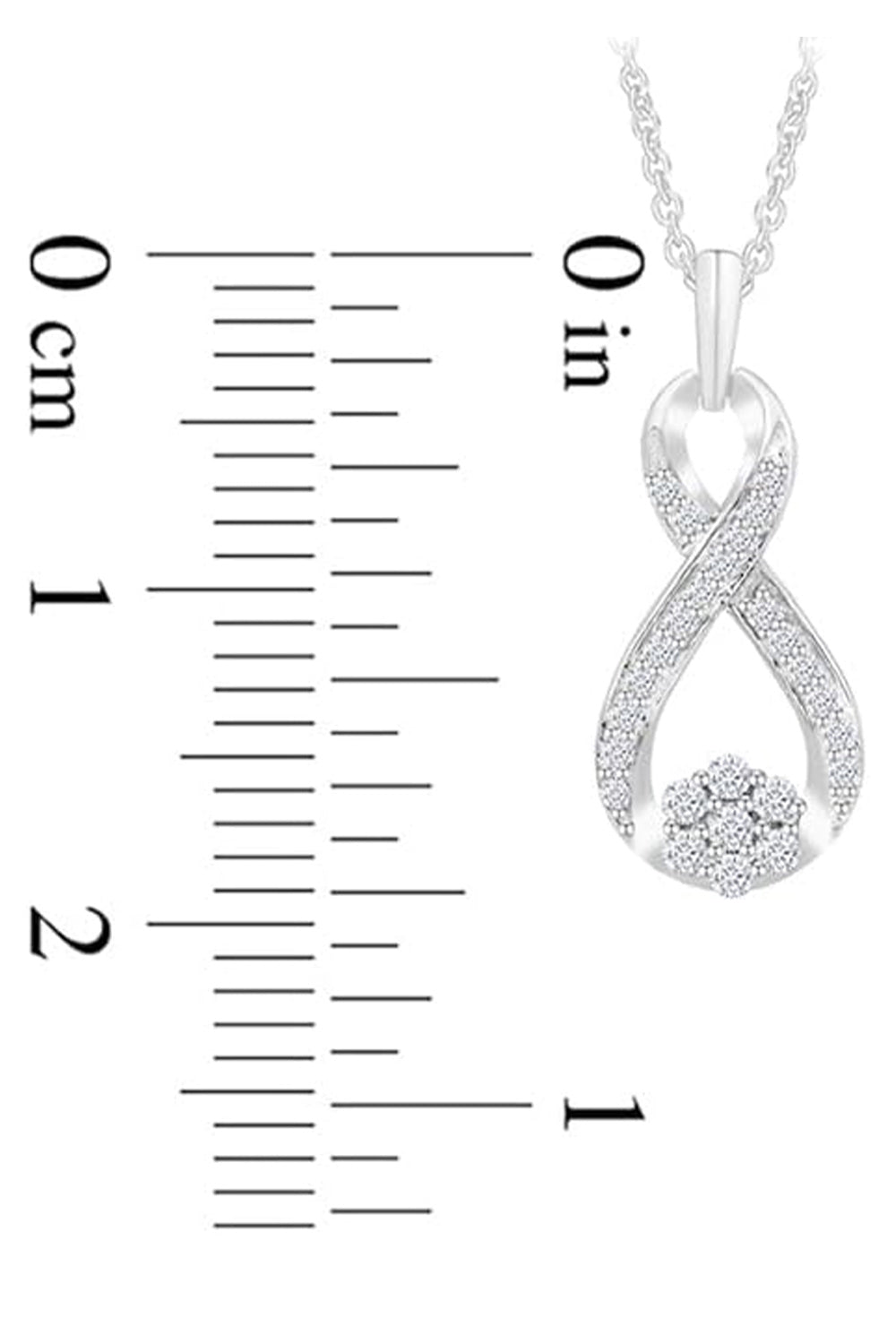 Ladies Infinity Pendant Necklace