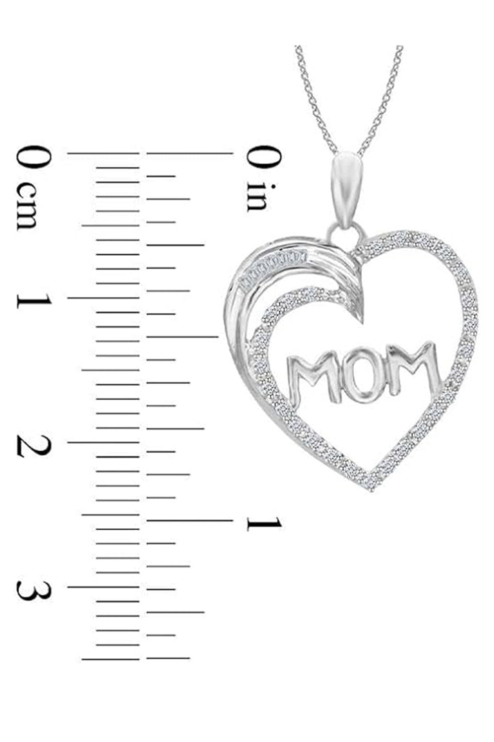 MOM Love Heart Pendant Necklace