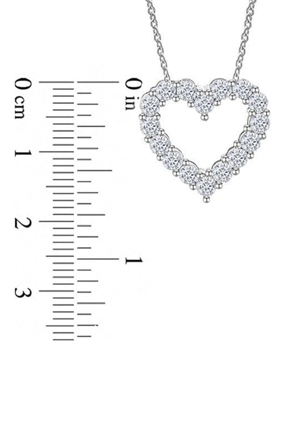 Heart Outline Pendant Necklace