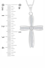 Latest Baguette Round Moissanite Cross Pendant Necklace 