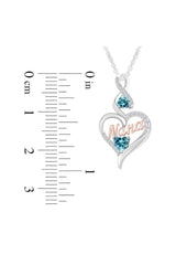 Nana Heart Infinity Pendant Neckalce