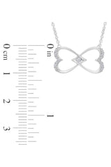 Heart-Shaped Infinity Pendant Necklace