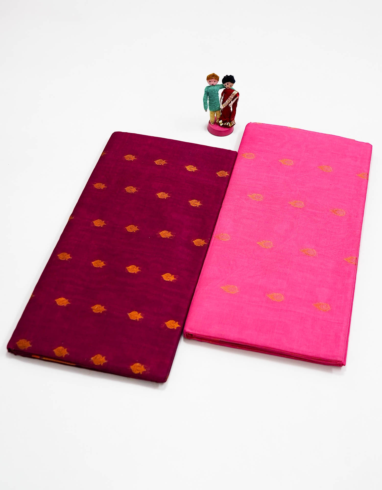Venkatagiri Cotton Saree with two colors