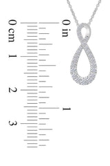 Round Moissanite Infinity Pendant Necklace