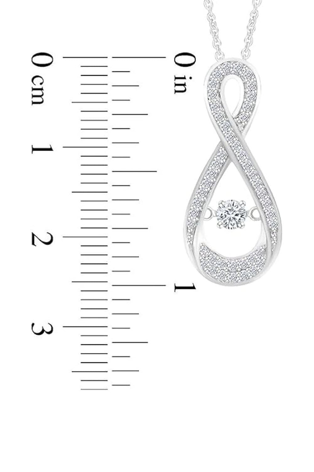 Trendy Moissanite Diamond Infinity Pendant Necklace