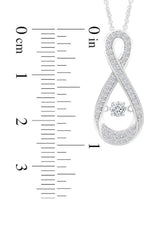 Trendy Moissanite Diamond Infinity Pendant Necklace