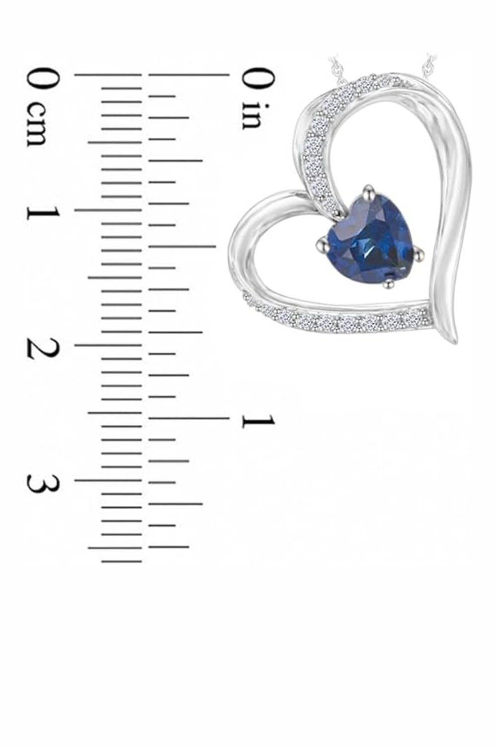 Latest Blue Sapphire Moissanite Diamond Pendant Necklce for Women