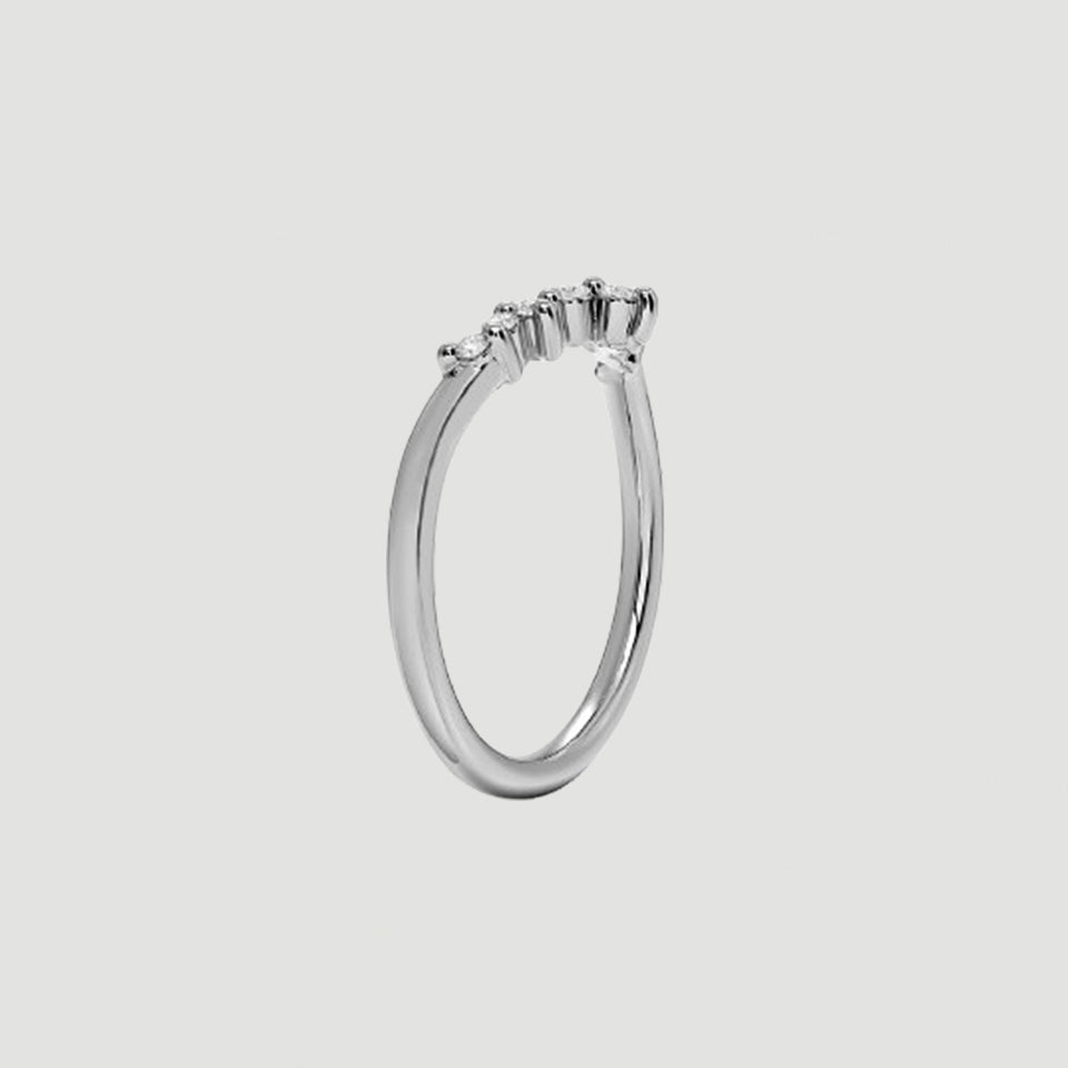 Round Cut Contouret Ring