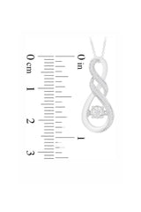 Double Twisted Infinity Pendant Necklace