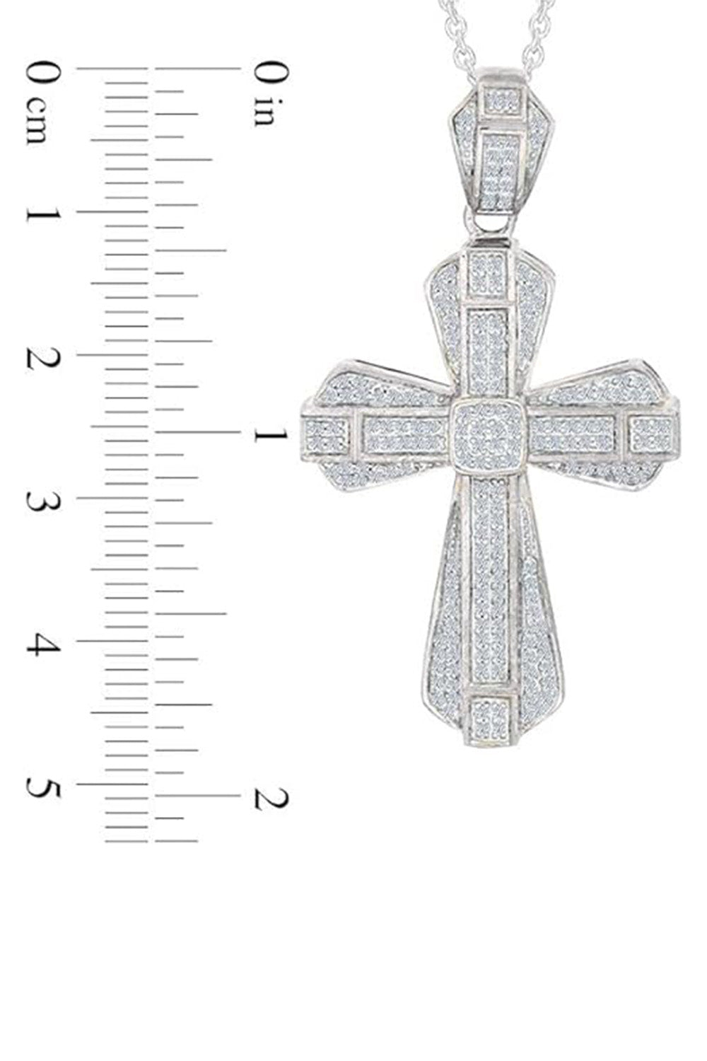 Latest Yaathi 5/8 Carat Moissanite Cross Pendant Necklace 