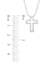 Latest 14K Gold Plated Sterling Silver Cross Pendant Necklace 