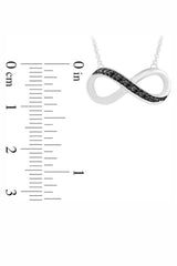 Latest Yaathi Black Infinity Necklace, Pendant for Women 