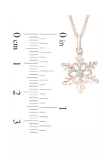 Cut-Out Snowflake Disc Pendant Necklace