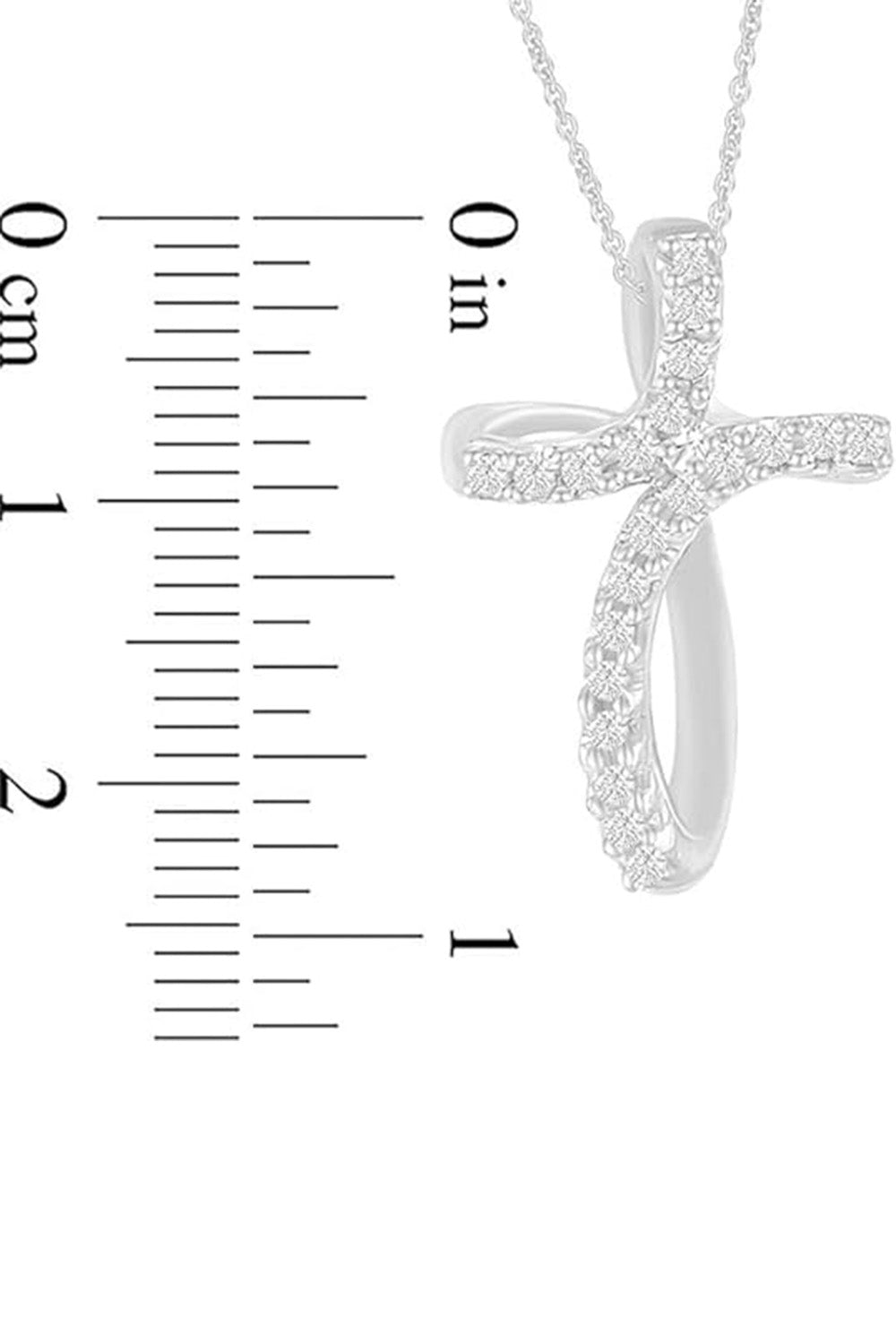 Latest Moissanite Loop Cross Pendant Necklace,  Jewellery