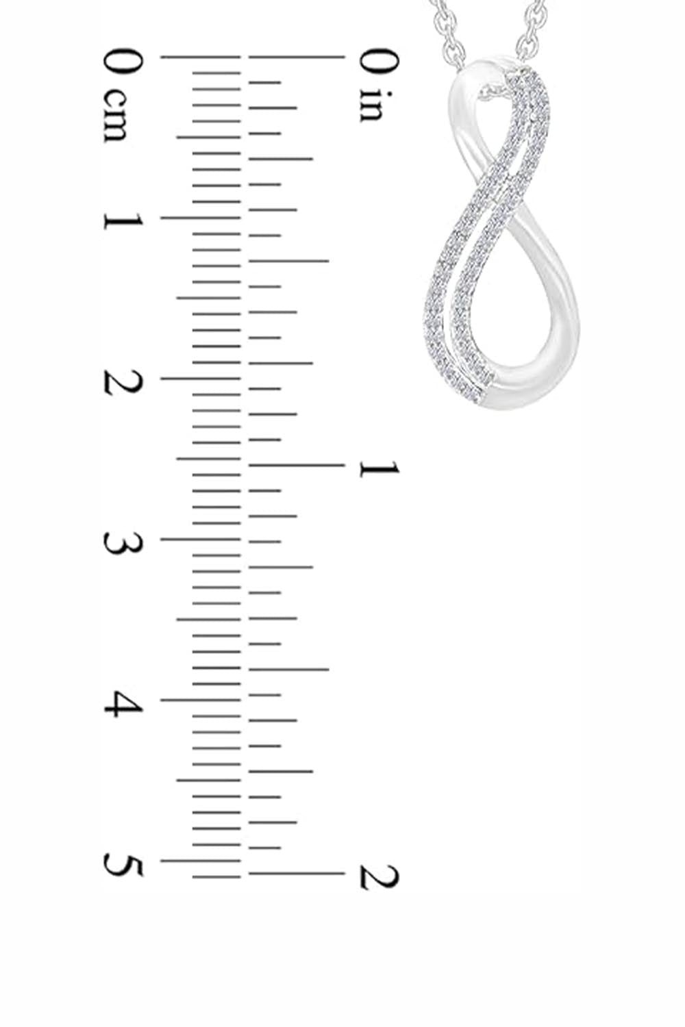 Latest Yaathi Double Row Infinity Pendant Necklace, Jewellery