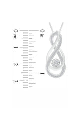 Intertwining Infinity Pendant Necklace