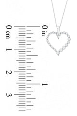 Round Moissanite Heart Pendant Necklace