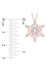 Birthday Snowflake Pendant Necklace