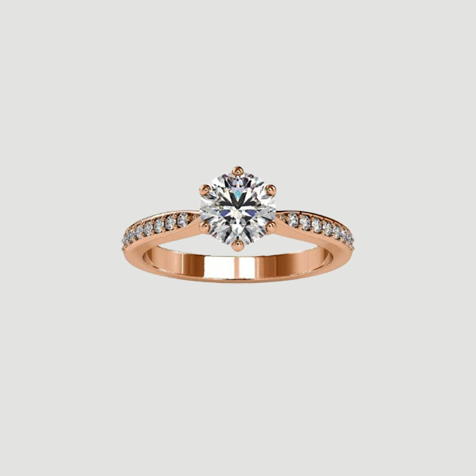 Vintage Moissanite Engagement Ring