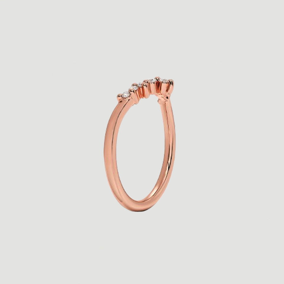 Round Cut Contouret Ring