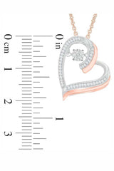 Trending Moissanite Double Heart Pendant Necklace