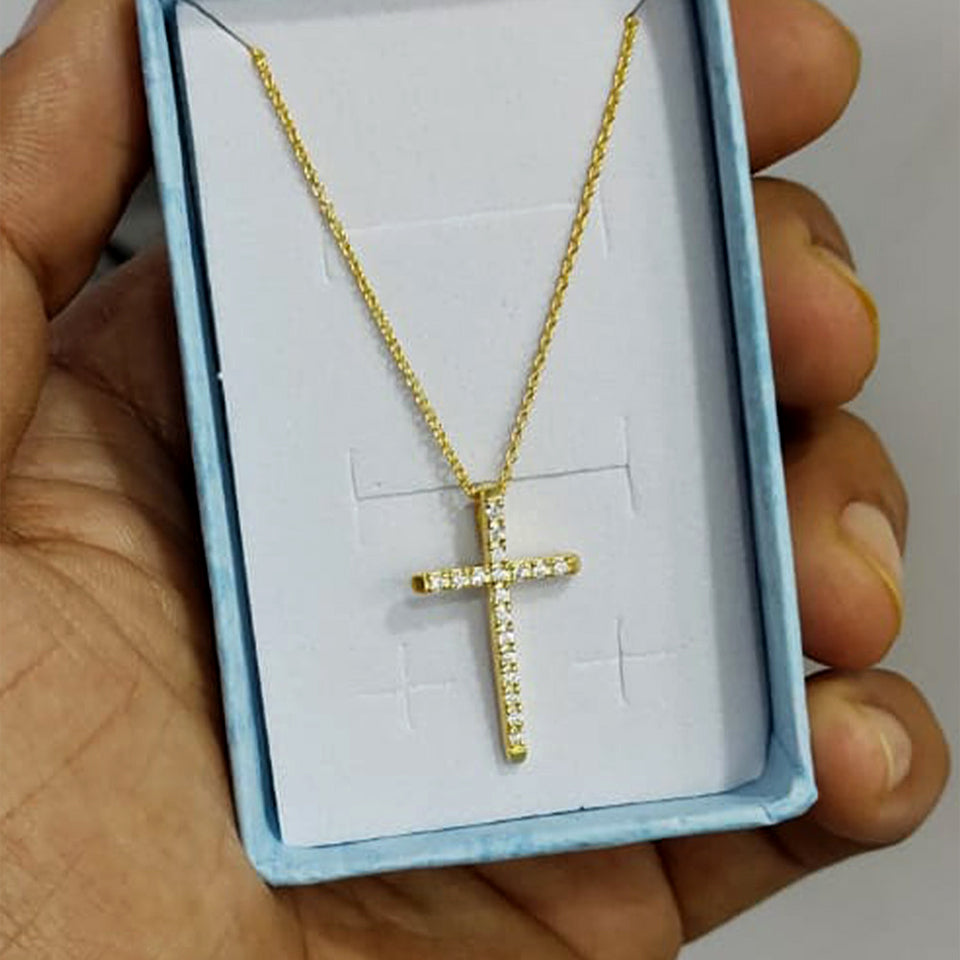 Delicate Cross Pendant Necklace