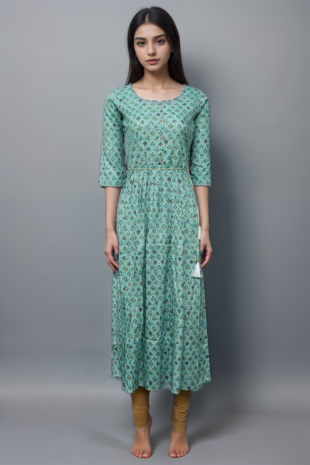 Anarkali Printed Cotton Kurti