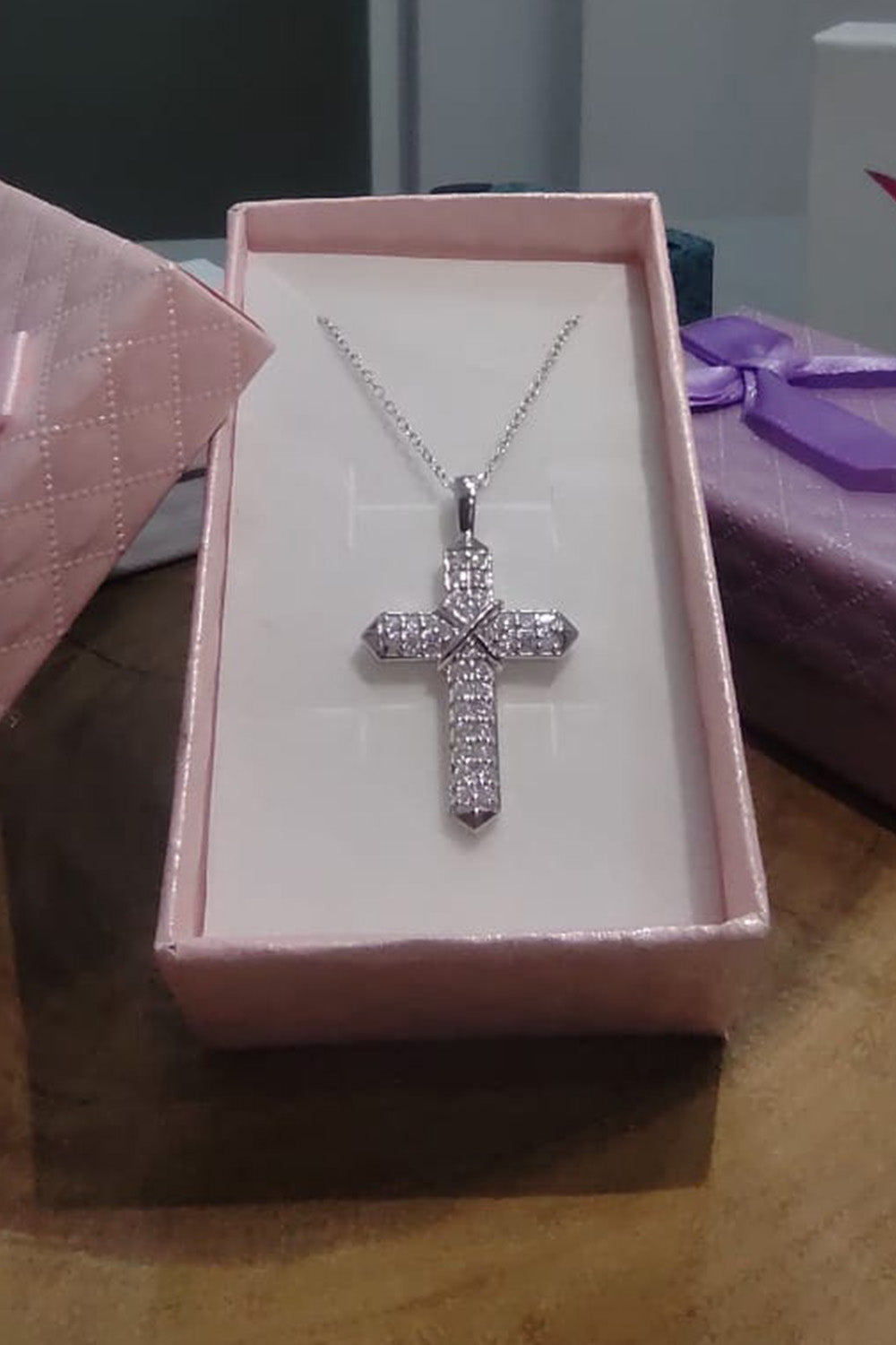 Bold Cross Pendant Necklace